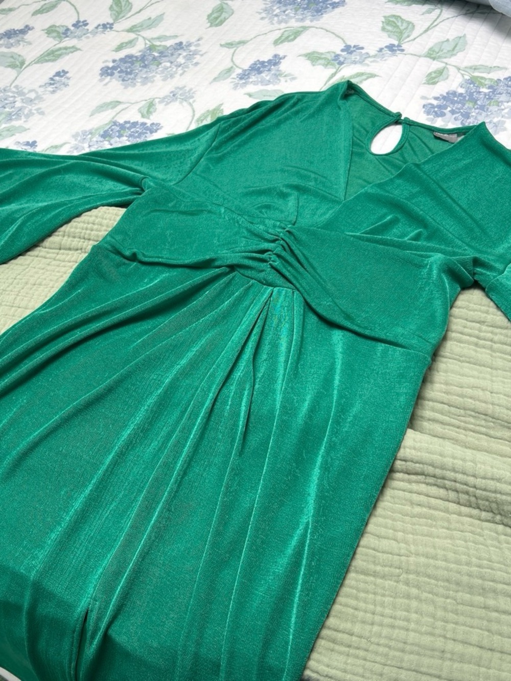 ASOS Curve Green Ribbed Tank Top - Picture 3 of 7